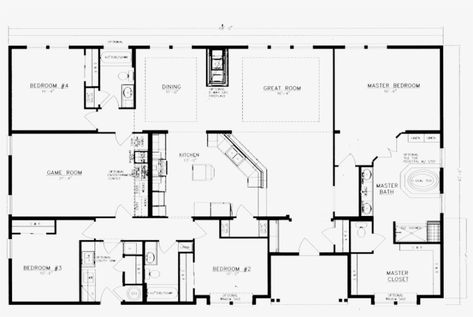 5 Bedroom Barndominium Floor Plans, 3 Bedroom Home Floor Plans, 5 Bedroom Barndominium, Loft Floor Plans, Mobile Home Floor Plans, Barn Homes Floor Plans, 5 Bedroom House Plans, Metal Building Home, Barndominium Plans