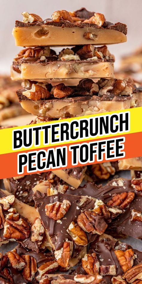 Pecan Roca Toffee Recipe, Toffee Pecan Bars, What To Make With Pecans, Toffee Pecans Recipe, Butter Toffee Pecans, Pecan Toffee Recipe, Toffee Pecans, Toasted Pecans Recipe, Buttercrunch Toffee