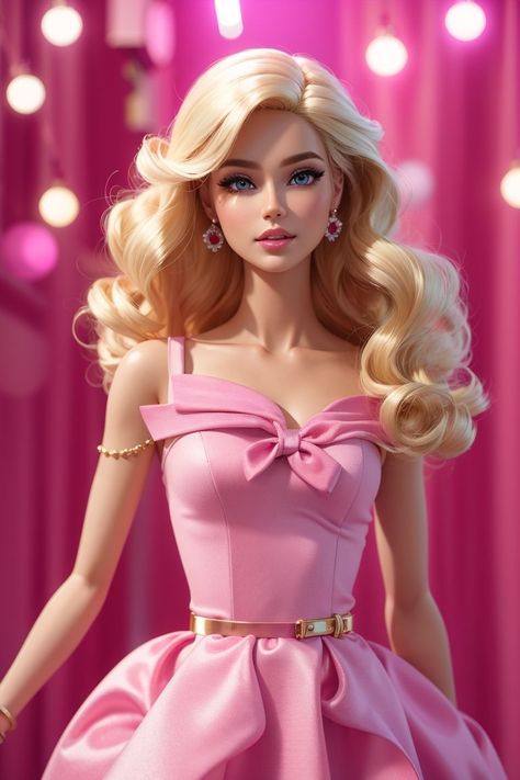 Beau Film, Disney Princess Makeover, Barbie Cartoon, Barbie Images, Barbie Fashionista Dolls, Barbie Theme, Barbie Dress Fashion, Barbie Hair, Barbie Model