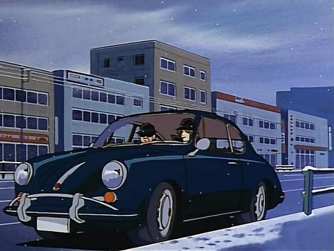 Porsche 356 A in "Meitantei Conan" Gin Anime, Ny Hat, Porsche 356a, Vintage Porsche, Morning Show, Porsche 356, My Dream Car, Dream Car, Detective Conan