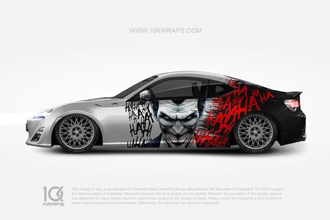 Message us to get your own custom design unique wrap 10kwraps.com Wrapping Cars Vynil, Anime Car Wrap Design, Vehicle Wraps Design, Race Car Wrap Design, Car Vinyl Graphics, Car Sticker Ideas, Company Vehicle Wraps, Bmw M6, Black And White Art Drawing