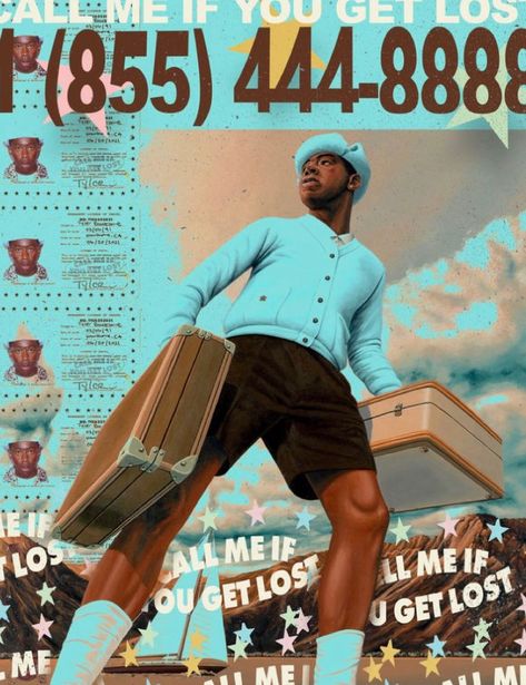 #tylerthecreator Cmiygl Wallpaper, Get Lost Wallpaper, Tyler The Creator Cmiygl, Lost Wallpaper, Tyler The Creator Poster, Posters Colorful, Lost Poster, Tyler The Creator Wallpaper, Music Poster Design