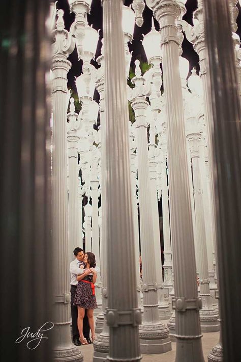 Lacma Photoshoot, Los Angeles Photography Locations, Lacma Lights, Urban Lights, Los Angeles Photography, Urban Engagement, Engagement Photo Locations, Engagement Poses, Prom Pictures