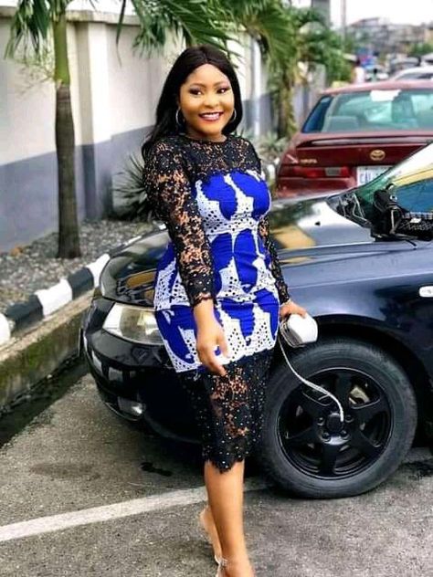 Latest Gown For Akara, Khanga Dress Designs, Ankara Combination Gown Styles, African Dresses For Women Church Fashion Styles, Ankara Dress Styles For Wedding Guest, Elegant Ankara Dresses, Ankara Dress With Lace, Short Ankara Styles, Gowns Ankara