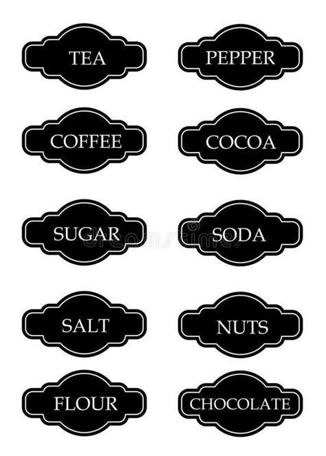 Kitchen Stickers Printable Labels Free, Kitchen Stickers Printable, Spices Stickers, Seasoning Labels, Pantry Labels Template, Spice Stickers, Pantry Labels Printable, Kitchen Jar Labels, Organization Stickers