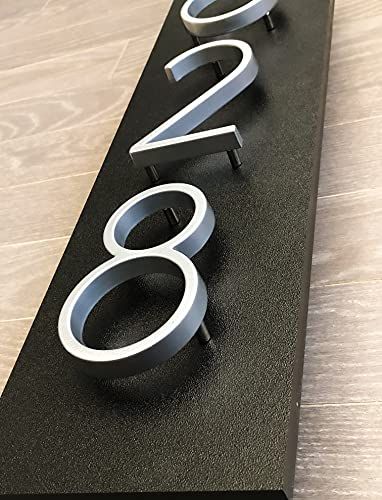 House numbers | vertical and horizontal address sign | Metal numbers | address sign | vertical house number | gift for new home | address plaque | durable address plaque sign : Amazon.ca: Handmade Products House Number Ideas Outdoor, Vertical House, Modern House Numbers Sign, Metal Numbers, Exterior Paint Ideas, Mailbox Numbers, Number Gifts, Custom House Numbers, Metal House Numbers