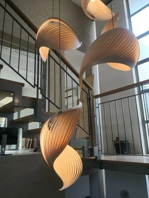 Shell Pendant Light, Dining Light Fixtures, Modern Ceiling Light Fixtures, Living Room Nordic, Nautilus Shell, Parametric Design, Hanging Light Fixtures, Dining Lighting, Japan Design