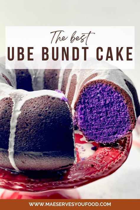 Ube Bundt Cake Recipes, Ube Cake Recipes Easy, Ube Madeleines Recipe, Ube Pound Cake Recipe, Ube Pound Cake, Ube Bundt Cake, Ube Cake Recipes, Best Ube Cake Recipe, Ube Desserts Recipes