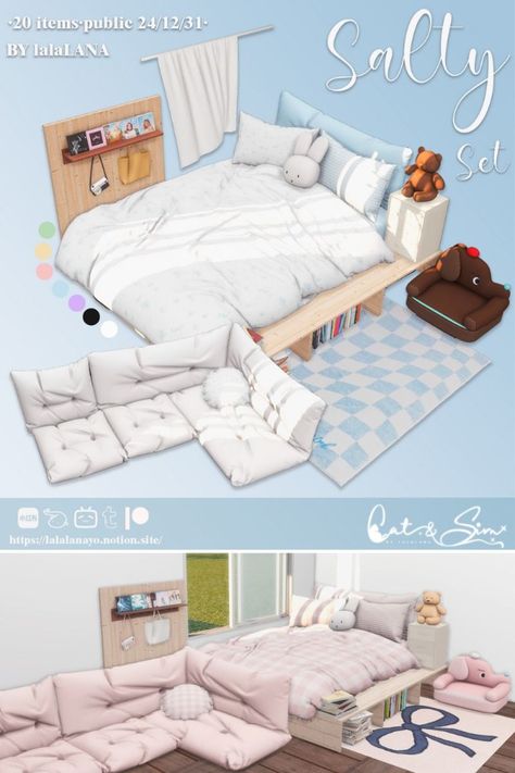 Sims Cc Packs Furniture, Sims 4 Cozy Furniture Cc, Sims 4 Cc Furniture Sets Bedroom, Game Play Mods Sims 4, Sims 4 Bedding Blankets Cc, Sims 4 Aesthetic Bedroom, Sims4 Home Cc, Sims 4 Mods Decor, Sims 4 Kid Bedroom