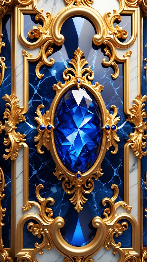 phone wallpaper, luxurious wallpaper, gemstone, background, ornated, jewels, Blue And Gold Art Deco Wallpaper, Blue Sapphire Wallpaper, Gold And Blue Wallpaper, Sapphire Wallpaper, Blessed Wallpaper, Crystals Art Drawing, Gemstone Background, Cute Wallpapers For Android, Royal Wallpaper