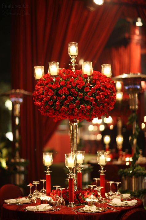 Here are outdoor theme wedding decor ideas. #indianwedding  #indianbride  #indaindecor  #indiandecoration  #wedding  #weddingsonly  #india  #outdoorwedding  #weddingdecor  #decor  #decoration  #indoorweddingdecor #outdoorweddingdecor #themewedding Red Roses Centerpieces, Rose Wedding Theme, Red Gold Wedding, Red Wedding Theme, Urban Wedding Venue, Rose Centerpieces, Wedding Reception Locations, Wedding Venue Inspiration, Space Wedding