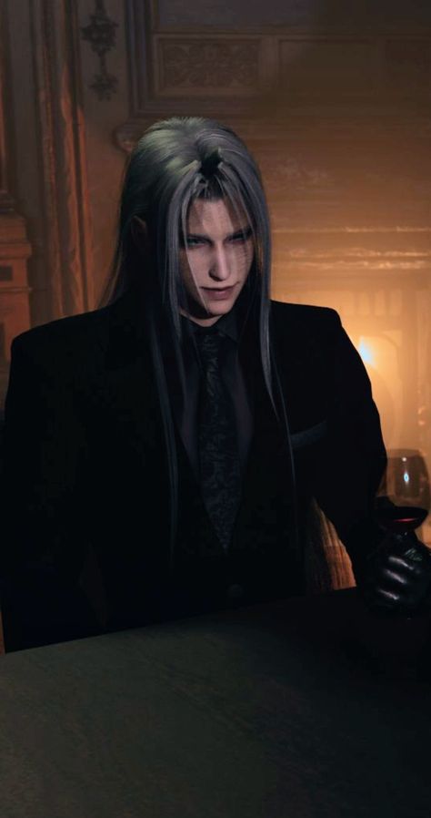 Ff7 Characters, Sephiroth Lockscreen, Sephiroth Wallpaper Iphone, Sephiroth Wallpaper Aesthetic, Sephiroth Fanart, Sephiroth Black Hair, Sephiroth Hot Art, Sephiroth Memes, Final Fantasy Sephiroth