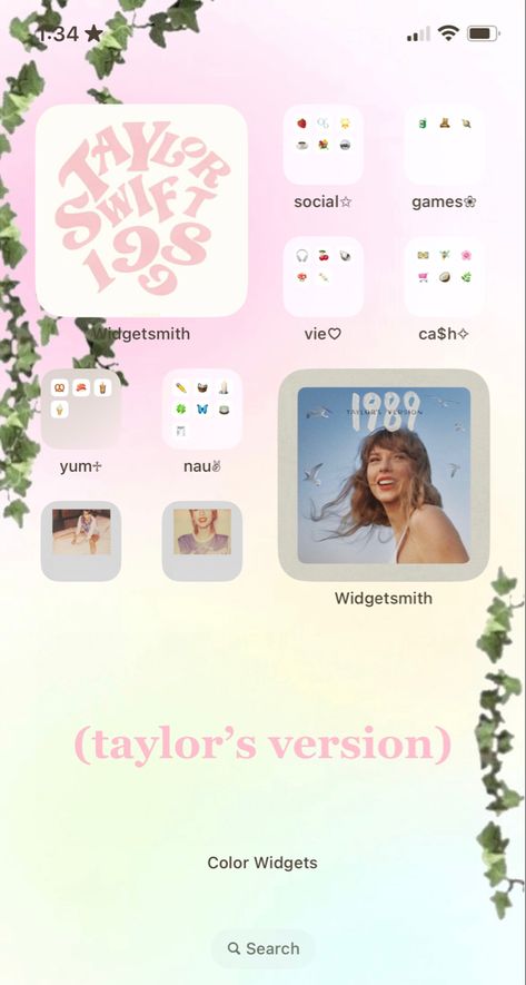 Taylor Swift Ios Layout, Taylor Swift Homescreen Aesthetic, Taylor Swift Inspired Homescreen, Taylor Swift Home Screen Layout, Taylor Swift Ios Homescreen, Taylor Swift Home Screen Ideas, Taylor Swift Homescreen Ideas, Taylor Swift Themed Phone, Home Screen Taylor Swift