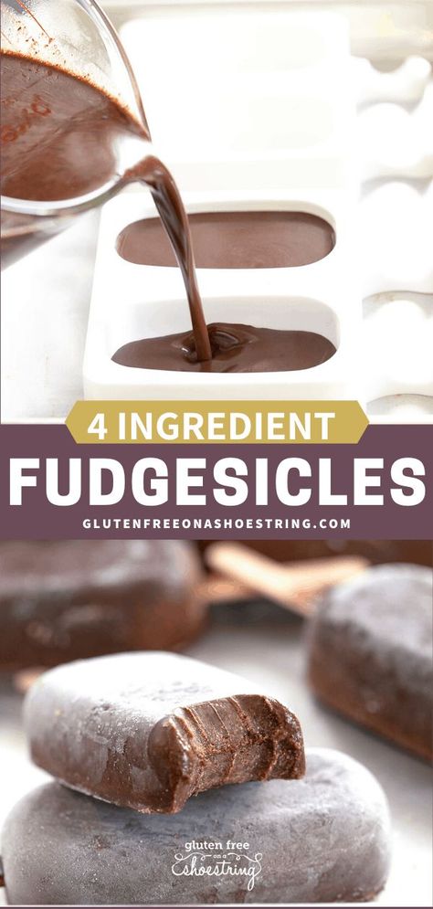 #fudgesicle #diyfudgesicle #homemadefudgesicle #fudgesiclerecipe #healthyfudgesicle #frozendessert #healthyfrozendessert #chocolate #chocolatedessert Healthy Fudgesicles, Fudgesicle Recipe, Dessert Aux Fruits, Popsicle Recipes, Healthy Ingredients, Think Food, Ice Cream Truck, Homemade Ice, Homemade Ice Cream