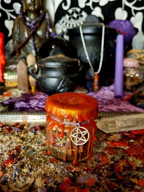 ♡♡𝓛𝓾𝓼𝓽 𝓢𝓹𝓮𝓵𝓵 𝓙𝓪𝓻♡♡ A spell jar to bring more lust/romance into your life, can be placed on your altar or carried with you. The perfect time to make use of this spell jar is on a Friday night during a full moon. *SEALED WITH RED CANDLE WAX FOR PASSION* CONTAINS: Lust And Passion Spell Jars🩷💋 Coffee Chai Cinammon Sugar Rose Petals Rose Quartz Crystals Cat Nip Bay Leaves Will be shipped carefully within 1-2 business days Happy dreaming :) Passion Spell, Lust Spell, Love Spell Jar, Red Candle, Spell Jars, Attraction Spell, Spell Jar, Sugar Rose, Love Spell