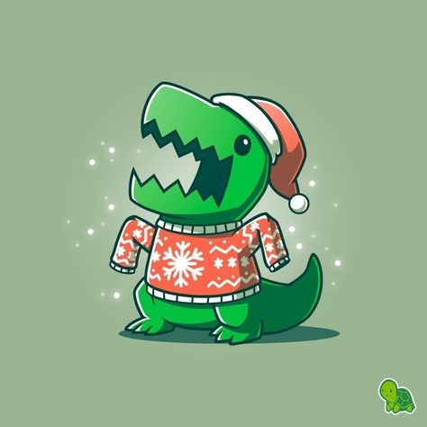 Vs Christmas, Cute T Rex, Day Of The Shirt, Cute Christmas Sweater, Dinosaur Wallpaper, Christmas Sweater Funny, Baby Art Projects, Dinosaur Funny, Dinosaur Christmas