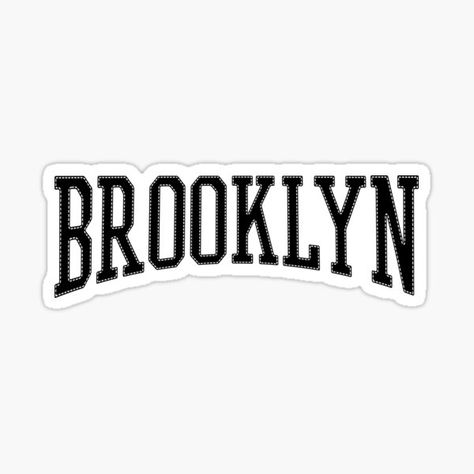 New York Brooklyn, Nike Logo, Sticker Design, Brooklyn, Hip Hop, New York, Vinyl, ? Logo, For Sale