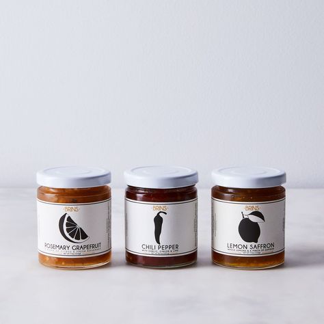 Brins Jams & Marmalade Small Batch Savory Jam Pumpkin Cobbler, Savory Jam, Best Food Gifts, Jam Packaging, Jar Packaging, Spice Set, Bottle Label Design, Herb Chicken, Edible Arrangements