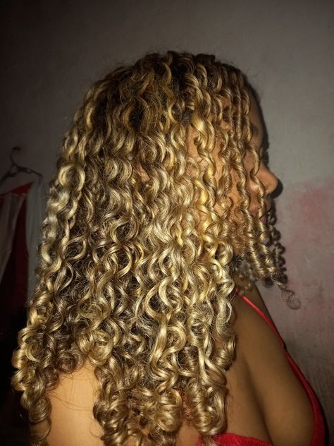 Black To Blonde Curly Hair, Blonde Highlights On Short Curly Hair, Bleach Curly Hair, Hair Blonde Curly, Blonde Highlighted Hair, Summer Hair Ideas, Blonde Highlights Curly Hair, Hair Long Curly, Curly Hair Long