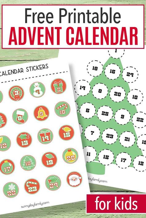 Help kids countdown to Christmas with this free printable advent calendar! Match the numbers to decorate the tree, and when it's done Christmas will be here. Such a fun number matching activity and Christmas countdown in one! #adventcalendar #Christmasprintables #Christmasforkids Advent Calendar Stickers Printable, Free Printable Advent Calendar Numbers Countdown To Christmas, Printable Countdown Calendar, Advent Calendar Template, Free Printable Advent Calendar, Christmas Tree Countdown, Advent Calendar Kids, Printable Christmas Countdown, Online Advent Calendar