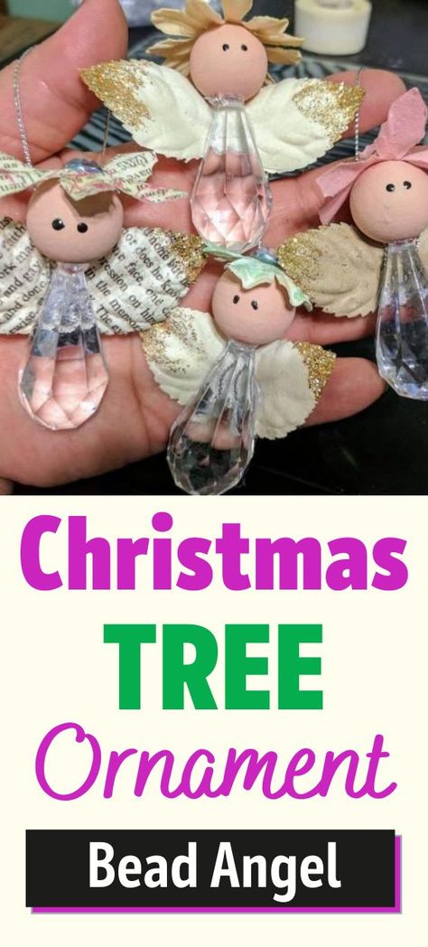 Diy Christmas Centerpiece Ideas, Angel Ornaments Diy, Diy Christmas Angel Ornaments, Diy Angel Ornaments, Christmas Tutorial, Kids Ornament, Christmas Angel Crafts, Diy Angels, Christmas Tree Angel