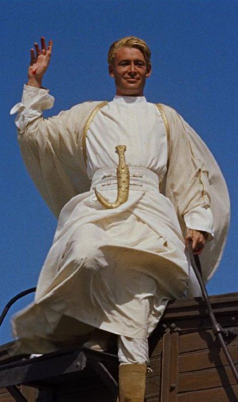 Peter O'Toole in Lawrence of Arabia (1962) David Lean, Saudi Arabia Culture, Amazing Movies, Peter O'toole, Life Moves Pretty Fast, Blonde Moments, African Print Maxi Skirt, Young Johnny Depp, Lawrence Of Arabia