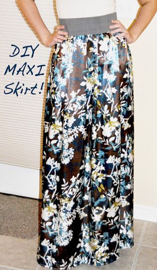 Maxi Skirt Tutorial, Circle Skirt Tutorial, Diy Maxi Skirt, Man Mustache, Simple Maxi, Diy Skirts, Diy Sy, Crazy Ideas, Skirt Tutorial