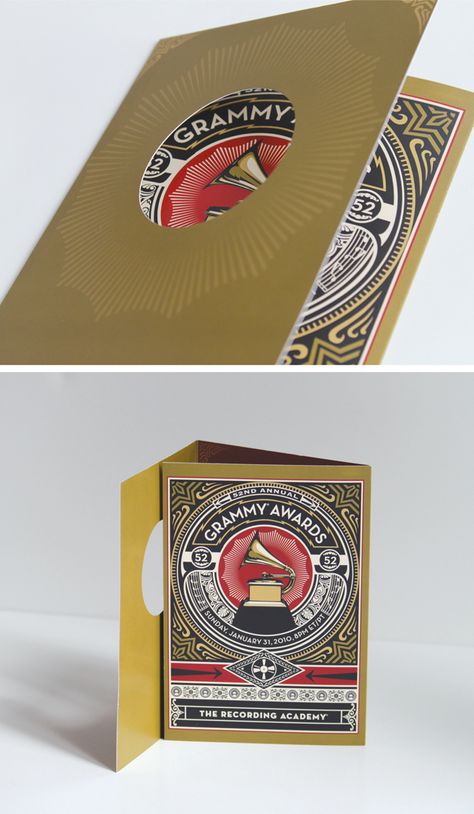 The GRAMMY Awards Event Collateral, Awards Certificates Design, Gala Invitation, Gala Ideas, Event Invitations, Life Vision, Certificate Design, Event Invitation, Grammy Awards