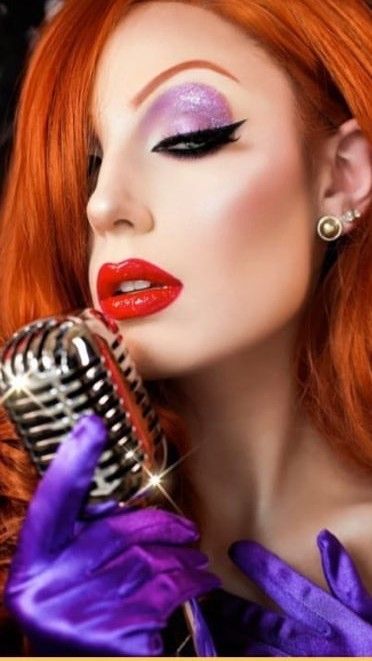 Jessica Rabbit Costume Ideas, Jessica Rabbit Costume Makeup, Jessica Rabbit Makeup Halloween, Jessica Rabbit Hair, Jessica Rabbit Makeup, Jessica Rabbit Halloween, Red Hair Costume, Jessica Rabbit Cosplay, Rabbit Makeup