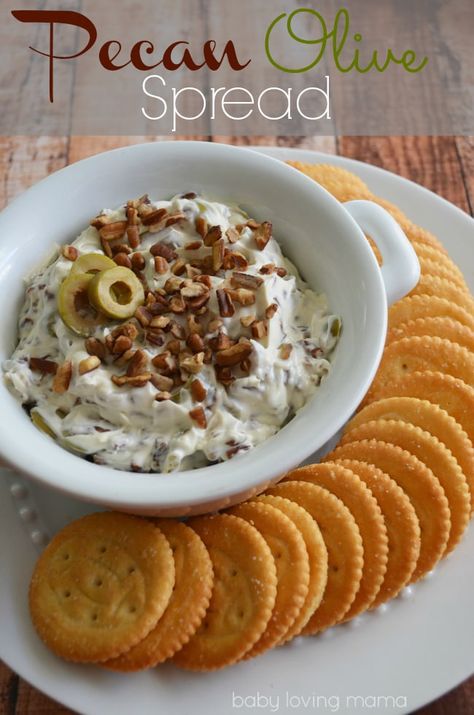 Olive Dip, Olive Spread, Delicious Dips Recipes, Salsa Recipes, Olive Recipes, Cheese Snacks, Snack Dip, Cream Cheese Spreads, Spread Recipes