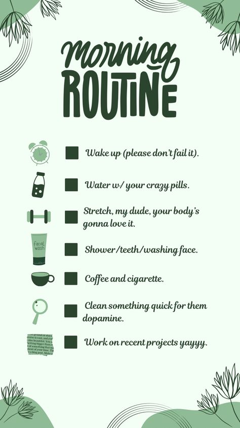 Neurodivergent Morning Routine, Dopamine Morning Routine, Low Dopamine Morning Routine, Healthy Morning Routine, Facial Wash, Emotional Support, Mental Wellness, Art Stuff, Morning Routine