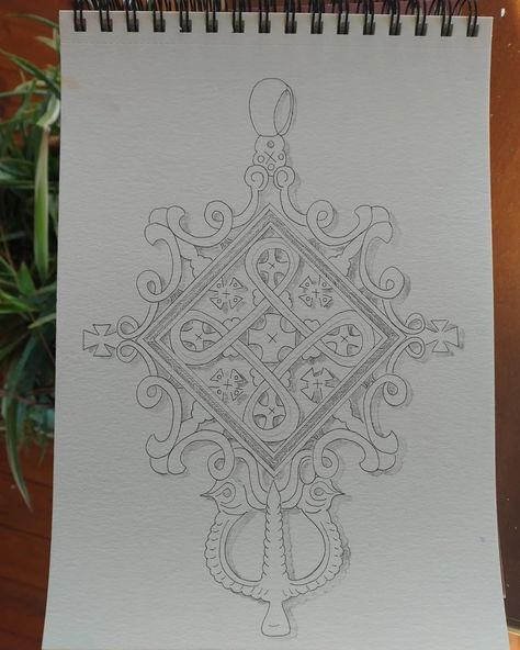 Ethiopian cross design sketch Ethiopian Cross Design, Ethiopian Cross Tattoo, Ethiopian Cross, Cross Tattoo Designs, Orthodox Cross, Cross Tattoo, Cross Designs, Design Sketch, Sleeve Tattoos