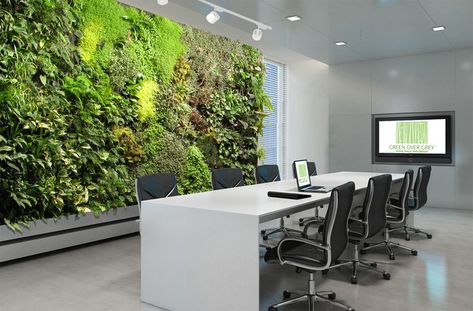 REALLY bring your workspace to life with a plant wall! #inspiration #corporateart #interiordesign Living Wall Indoor, Indoor Plant Wall, Artificial Plants Decor, Artificial Plants Indoor, Green Office, Artificial Plants Outdoor, Living Wall, Indoor Air Quality, Plant Wall