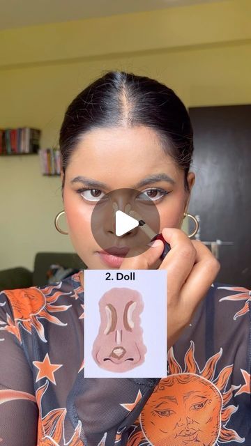 Sheetalpanika on Instagram: "Nose CONTOUR ✨
.
.
.
.
.
.
.
.
.
.
Makeup , nose contour , makeup tutorials, makeup hack , small nose contour, nose makeup , uplift nose, slim nose hack ,makeup tend , explore page, trending reels , viral videos, trending song, 
.

.
.
.
.
.
#reels #explorepage #viralvideos #trendingsongs #trendingaudio #explore #instgramreels #reelkarofeelkaro #makeup #makeuptrends #makeuptutorial #makeupideas #contour #makeuphacks #nosecontour #nosecontouring #bronzer #makeuplover #makeupideas #hack #viralmakeup #makeuplover #highlights" Hook Nose Contour, Unblended Nose Contour, Nose Contouring Wide Nostrils, Big Nose Tip Contour, Contour Hook Nose, Nose Makeup, Small Nose, Nose Contouring, Trending Songs