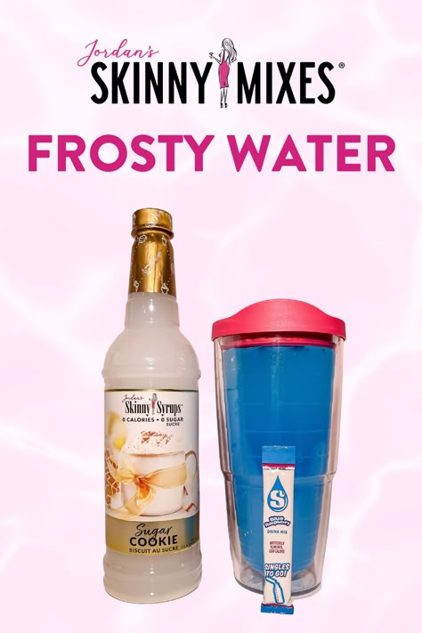 ❄️ FROSTY WATER ❄️ Where hydration meets winter’s coolest vibes.✨ ✩ Sugar Cookie Skinny Syrup (1-2 pumps) ✩ Starburst Blue Raspberry Drink Mix (1 packet) ✩ Water (32 oz) Sugar Free Drink Packet Recipes, Christmas Water Packet Recipes, Watertok Recipes With Syrup, Watertok Recipes No Syrup, Drink Mix Packet Recipes, Water Flavor Ideas Syrup, Water Flavor Ideas, Loaded Water, Soda Drinks Recipes