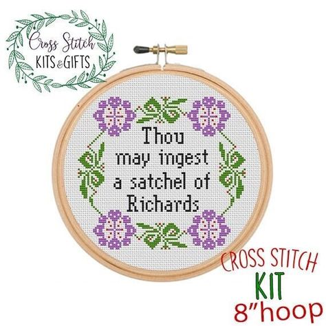 Subversive Cross Stitch Patterns, Birthday Embroidery, Funny Embroidery, Cross Stitch Beginner, Funny Cross Stitch Patterns, Subversive Cross Stitch, Custom Cross, Cross Stitch Needles, Diy Cross