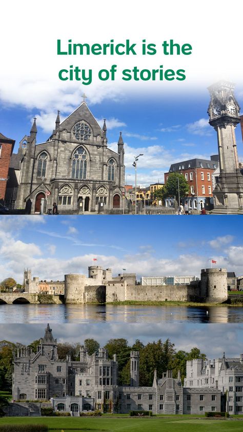 Just 30 minutes from Shannon airport, Limerick more than lives up to its promise as the "city of little wows". 😶Find out more: Limerick City, Wild Atlantic Way, Arts And Culture, Ancient City, Ancient Cities, Culture Art, The River, 30 Minutes, The Wild