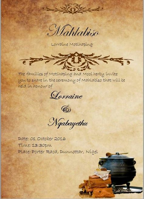 Zihlobo  Umndeni wakwaDlamini Zulu Traditional Wedding, African Wedding Theme, Wedding Organizer Planner, Traditional Invitation, Wedding Invitation Background, Wedding Organizer, African Traditional Wedding, 22 September, Traditional Wedding Invitations