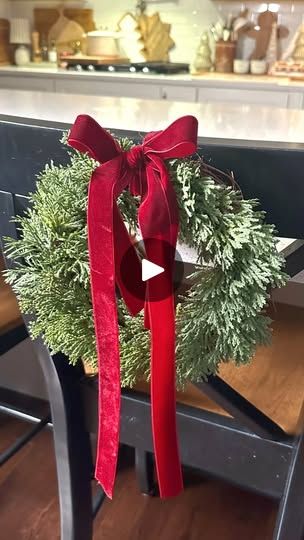 1.4K views · 269 reactions | ✨This is how I make my Layered bows for decorating! My favorite way to use them is to add them to mini wreaths on chairs. So easy!! I love the layered ribbon look! ✨❤️🎄
Comment BOW for the supplies! 

Save & Share and if you’re look for more holiday decor ideas, come along with me for more! 🥰
.
.
.
.
#bowsbowsbows #craftymom #bowtutorial #holidaydecor #christmasdecorations #tistheseason #christmasinspo #christmasinspiration #nostalgic #christmaswreath #december1st #cozyhome #diychristmas #christmasvibes | Alicia Luchini | Down Rosemary Road Wreaths On Chairs, Mini Wreaths, Holiday Decor Ideas, Bow Tutorial, Crafty Moms, Christmas Inspo, Christmas Inspiration, Tis The Season, Cozy House