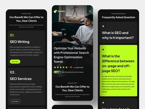 Mobile Landing Page, Ui Design Principles, Hair Salon Business, Seo Writing, Directory Design, Creative Website Design, App Landing Page, What Is Seo, Website Ideas