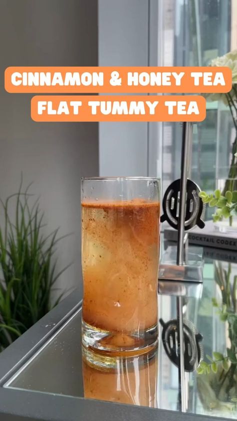 Flat Tummy Drink, Flat Tummy Tea, Tummy Tea, Curb Cravings, Fat Burning Tea, Water In The Morning, Honey Tea, Belly Fat Burner Drink, Fat Burner Drinks