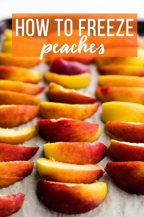 Freezer Peaches With Fruit Fresh, Freezer Peaches, Peach Canning, Preserve Fruit, Canning Preserves, Freeze Fruit, Freezing Peaches, Freezing Veggies, Preserving Fruit