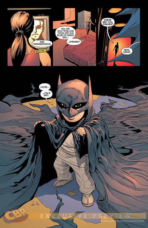 Damian Wayne (this kills me inside). Batman's son!! Son Of Batman, Talia Al Ghul, Stephanie Brown, Univers Dc, Red Robin, Im Batman, Tim Drake, Damian Wayne, Batman And Robin