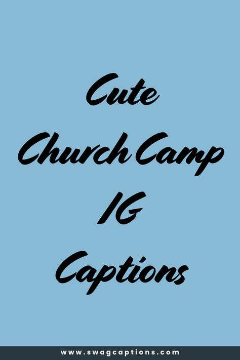 Looking for the perfect captions to capture your church camp memories? Check out these Cute Church Camp IG Captions! Whether you're sharing moments from Bible study, campfire nights, or bonding with friends, these captions will perfectly complement your photos. From inspirational quotes to fun and playful lines, find the best way to express your camp experience. Church Camp Instagram Captions, Church Camp Captions For Instagram, Church Camp Captions, Church Captions Instagram, Bonding With Friends, Campfire Quotes, Young Life Camp, Camper Quotes, Camp Quotes