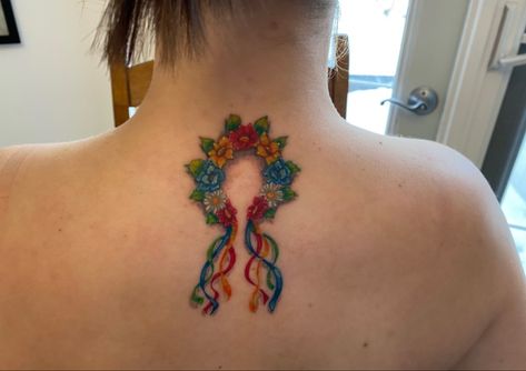 Ukrainian Tattoos For Women, Ukrainian Tattoo Ideas, Ukraine Tattoo Ideas, Traditional Ukrainian Tattoo, Love Music Tattoo, Ukraine Tattoo, Culture Studies, Ukrainian Tattoo, Headdress Tattoo