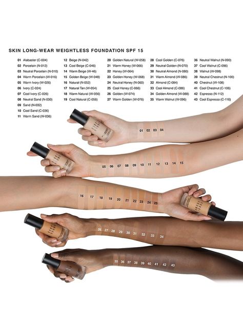 Shop Bobbi Brown Skin Long-Wear Weightless Foundation SPF 15 | Saks Fifth Avenue Bobbi Brown Foundation, Cold Fusion, Bobbie Brown, Prime Skin, Natural Foundation, Natural Contour, Natural Tan, Spf Sunscreen, Spf 15