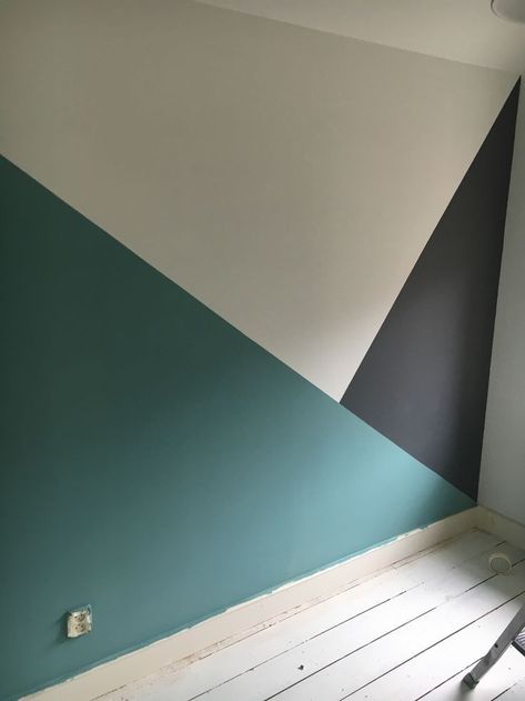 Painting Ideas Bedroom, Boy Room Paint, Geometric Wall Paint, Room Wall Colors, Boy Bedroom Design, Room Wall Painting, Bedroom Wall Designs, Wall Painting Decor, Bedroom Wall Paint