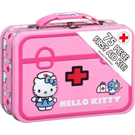 Hello Kitty First Aid Kit, 75 pc First Aid For Kids, Hello Kitty Car, Hunting Supplies, Kitty Clothes, 3d Printing Pen, Cute School Supplies, Ghost Hunting, Hello Kitty Plush, Hello Kitty Items