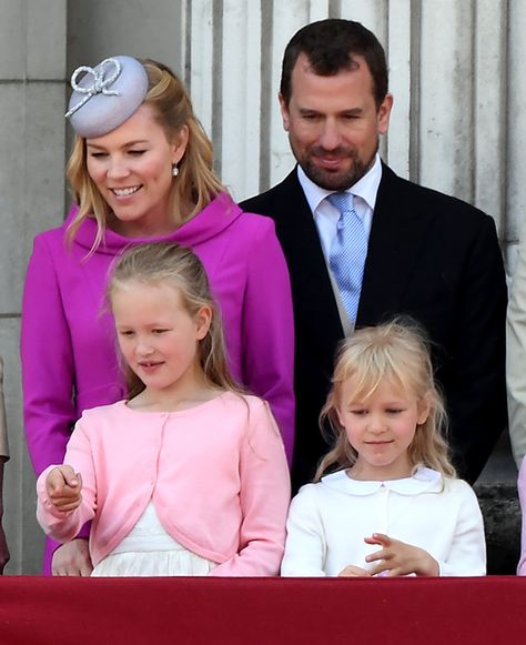 Peter Phillips and wife Autumn: the signs that their marriage was on the rocks | HELLO! Isla Phillips, Savannah Phillips, Autumn Kelly, Mark Phillips, Autumn Phillips, Peter Phillips, Royal Hats, Trooping The Colour, Hm The Queen