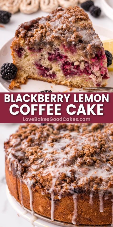 Blackberry Lemon Bundt Cake, Blackberry Bundt Cake Recipe, Blackberry Breakfast Cake, Blackberry Coffee Cake Recipes, Bird Dessert, Cream Cheese Crumb Cake, Blackberry Recipes Easy, Blackberry Coffee Cake, Brown Sugar Crumble Topping